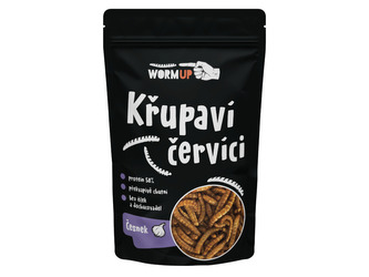 WormUP Křupaví červíci s česnekem 20 g