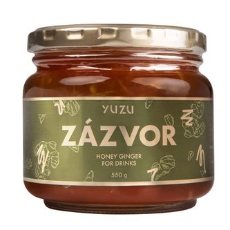 Yuzu Yuzu Zázvor - nápojový koncetrát s kousky zázvoru 550 g