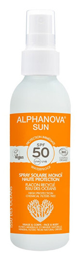 ALPHANOVA SUN opalovací krém sprej v recyklovatelném plastu SPF 50 BIO 125 g