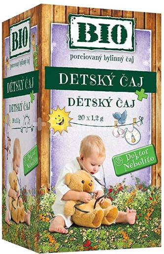 HERBEX Dr. Nebolíto BIO Dětský čaj 20 x 1,5 g