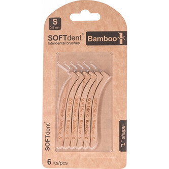 SOFTdent BAMBOO mezizubní kartáček L 0,5 mm - 6 ks