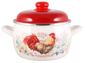 Hrnec KOHOUT 5 l/22 cm smalt s poklicí
