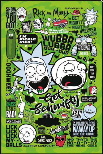 Plakát Rick and Morty: Quotes (61 x 91,5 cm)
