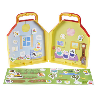 Domeček a figurky Prasátko Peppa - pěnové samolepky