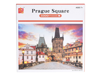 Puzzle 70x50cm Praha 1000dílků v krabičce