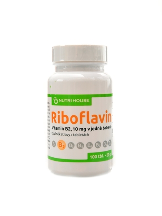 Nutrihouse - Vitamin B2 Riboflavin 100 tablet Nutrihouse - Vitamin B2 Riboflavin 100 tablet
