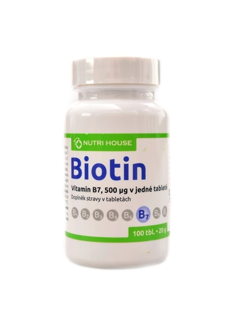 Nutrihouse - Vitamín B7 D-biotin 100 tablet