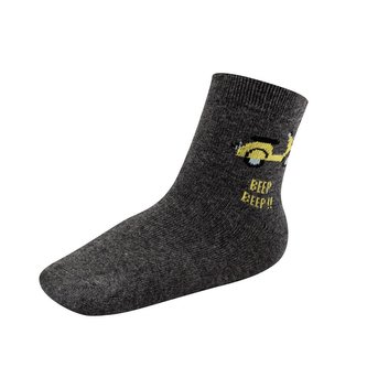 Dětské bavlněné ponožky New Baby šedé beep beep - velikost 98 (2-3r)