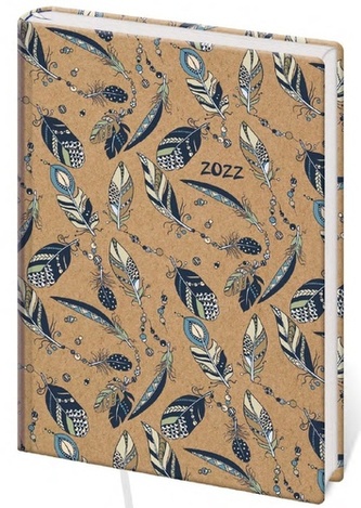 Diář 2022 B6 LYRA denní L224 Leaves kraft