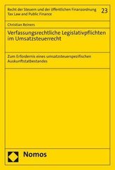 Verfassungsrechtliche Legislativpflichten im Umsatzsteuerrecht