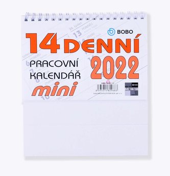 Kalendář 2022 Pracovní MINI - stolní, 14denní