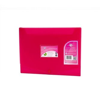 Teczka PP 30mm A4 różowa (5szt) PUKKA