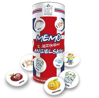 Memo z językiem angielskim w tubie