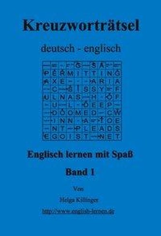 Englisch lernen mit Spaß. Kreuzworträtsel deutsch-englisch