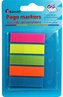 Zakładki indeksujące fluo 12x45mm 5x25 kartek