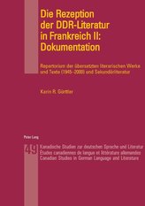 Die Rezeption der DDR-Literatur in Frankreich II: Dokumentation