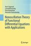 Nonoscillation Theory of Functional Differential Equations with Applications