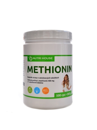 Nutrihouse - Methionin 400 500 kapslí Nutrihouse - Methionin 400 500 kapslí