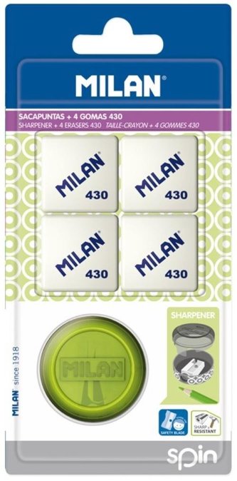 Temperówka Sugar + 2 gumki 430 MILAN