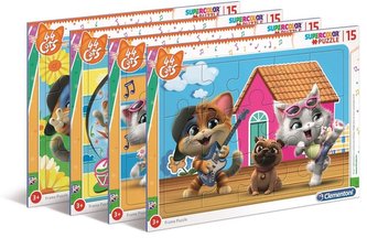 Puzzle ramkowe 15 Super Kolor 44 Cats