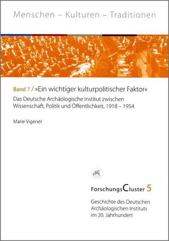 ForschungsCluster 5. \"Ein wichtiger kulturpolitischer Faktor\"