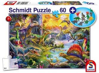 Puzzle 60 Dinozaury + zestaw figurek G3 Puzzle 60 Dinozaury + zestaw figurek G3