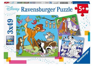 Puzzle 3x49 Disney Przyjaciele