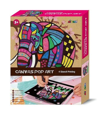 Płótno Pop art Słoń