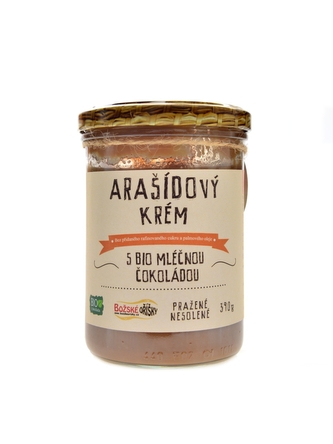 Božské oříšky - Arašídový krém s BIO mléčnou čokoládou 390g