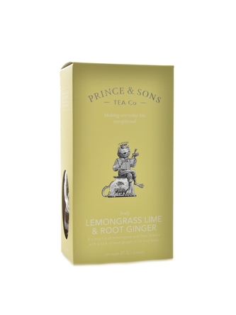 Prince and Sons - Lemongrass Lime & Root Ginger 15 sáčků 37,5g