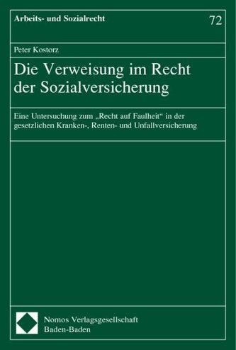 Die Verweisung im Recht der Sozialversicherung