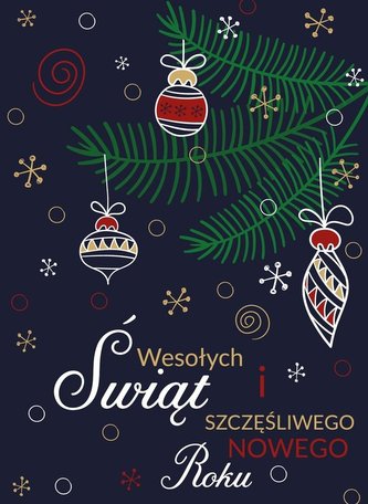 Karnet B6 Boże Narodzenie - Granat (10szt)