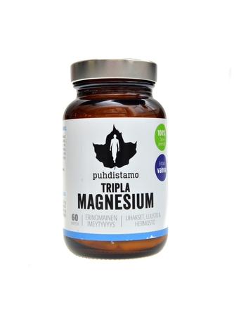 Puhdistamo - Triple Magnesium 60 kapslí (Hořčík)