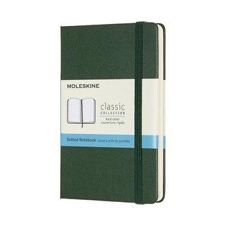 Notes Classic 9x14 tw. kropki myrtle green