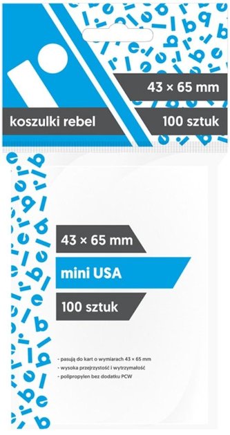 Koszulki Mini USA 43x65 (100szt) REBEL