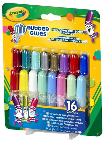 Mini kleje brokatowe 16 sztuk CRAYOLA