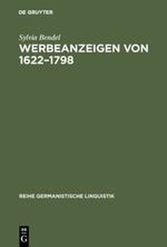 Werbeanzeigen von 1622-1798