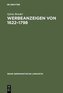 Werbeanzeigen von 1622-1798
