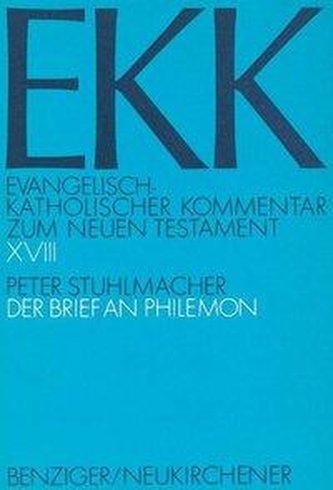 Der Brief an Philemon, EKK XVIII
