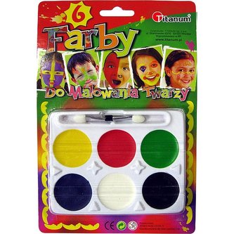 Barvy na obličej 6 barev