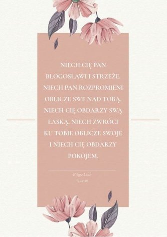 A Kartka składana - Błogosławieństwo beż