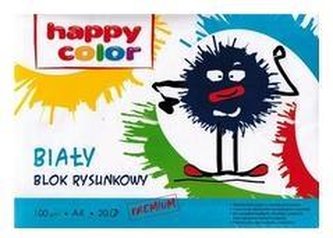 Blok rysunkowy biały A4/20K HAPPY COLOR