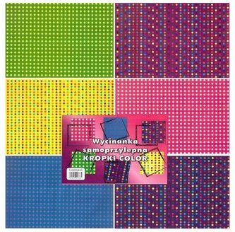 Wycinanka samoprzylepna A4 Kropki Color
