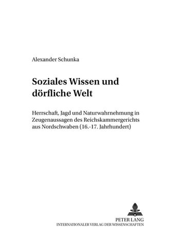 Soziales Wissen und dörfliche Welt