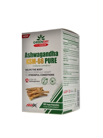 Amix GreenDay - Provegan Ashwagandha KSM-66 pure 600 60cps