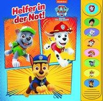 PAW Patrol - Helfer in der Not! - 8-Button-Soundbuch ab 3 Jahren - interaktives Bilderbuch mit 8 spannenden Geräuschen zu Missio