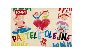 Pastele olejne 12 kolorów TOMA