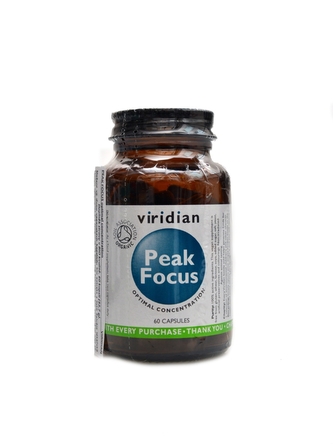 Viridian - Peak Focus 60 kapslí Organic Viridian - Peak Focus 60 kapslí Organic