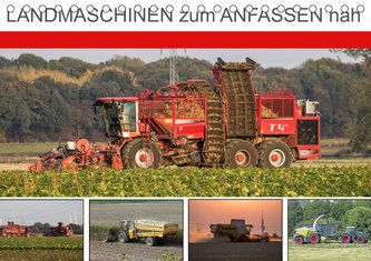 Landmaschinen zum Anfassen nah (Tischkalender 2021 DIN A5 quer)