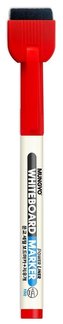 Marker suchościeralny mini z gąbką czerw. (12szt)